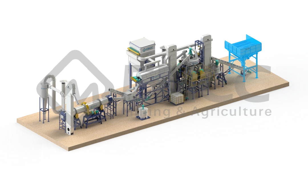 baching system, fertilizer extruder roller granulator machine