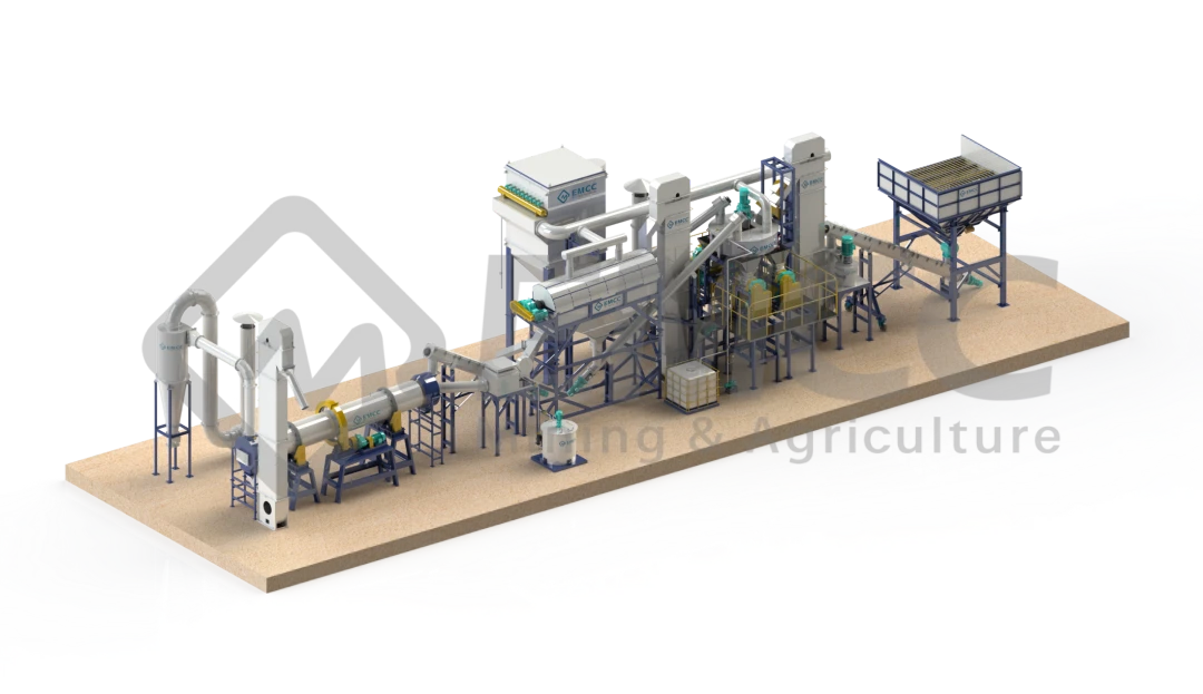 extruder roller granulation production line